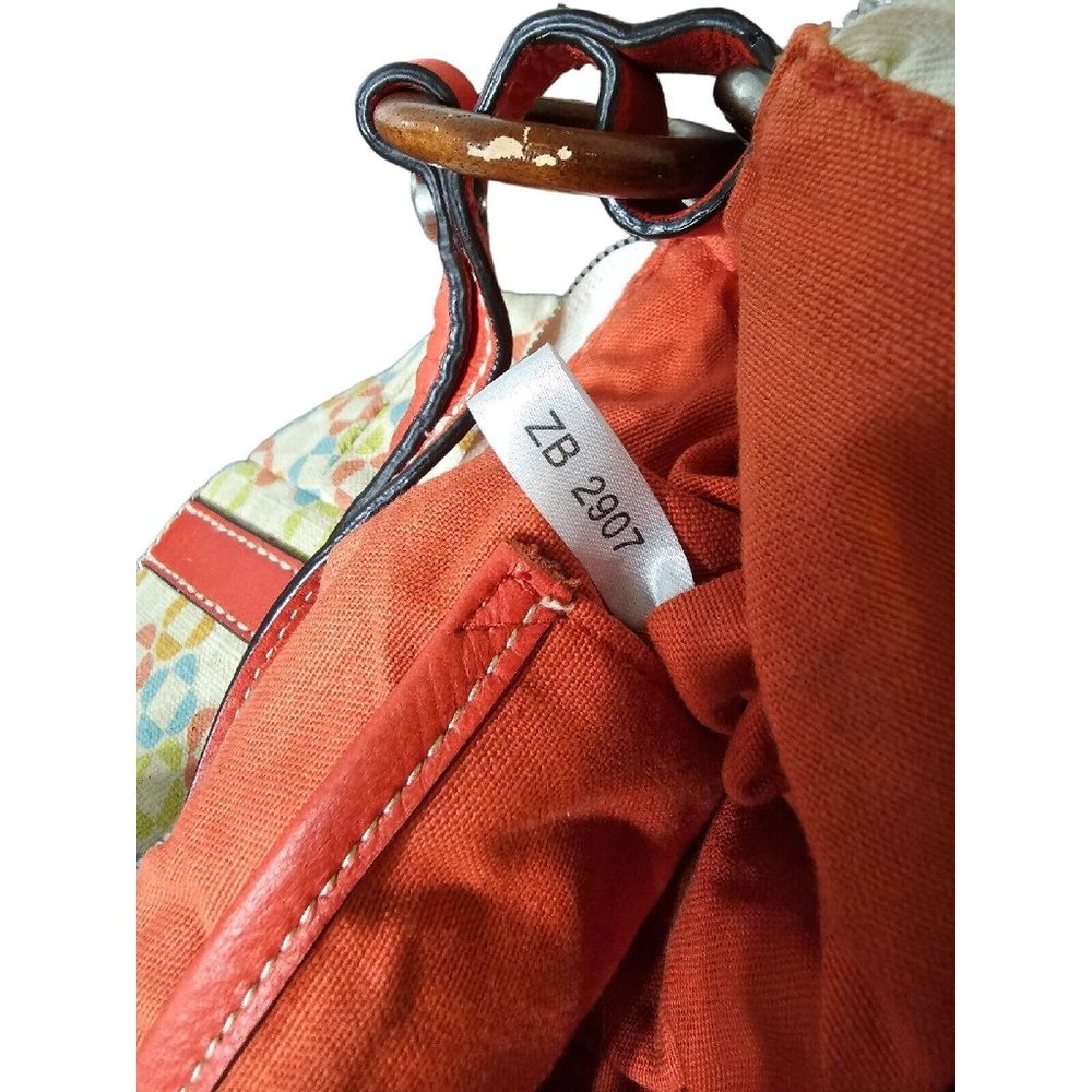 Fossil Multicolored Floral Pattern Canvas Shoulde… - image 5